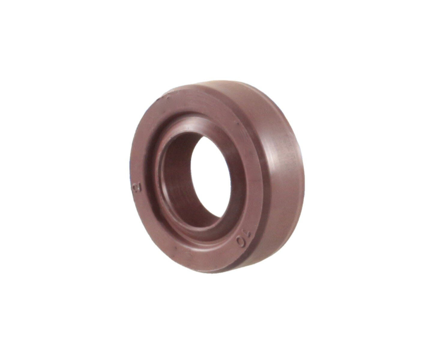EAI 10x20x7mm FPM/FKM Oil Shaft Rotary Seal w/ Stainless Steel Spring Dbl Lip