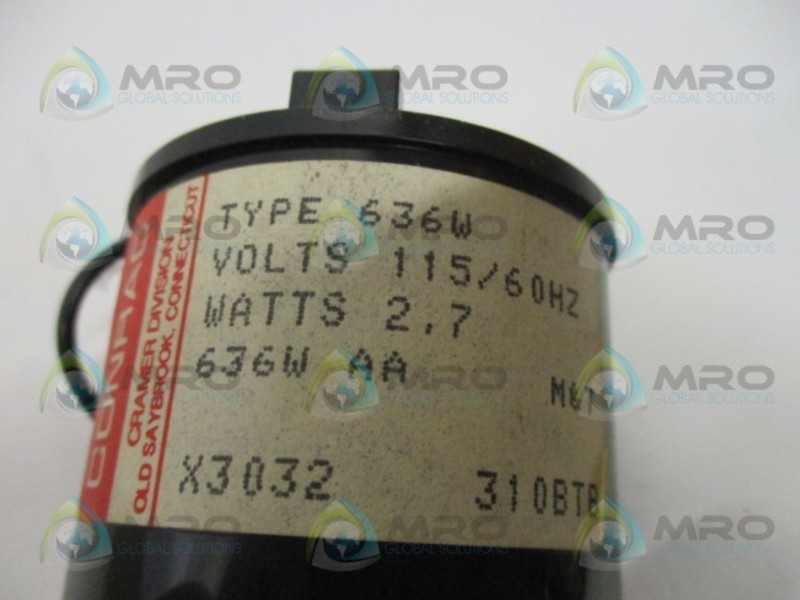 CRAMER 10074 ELECTROMECHANICAL MOTOR TIMER NSMP