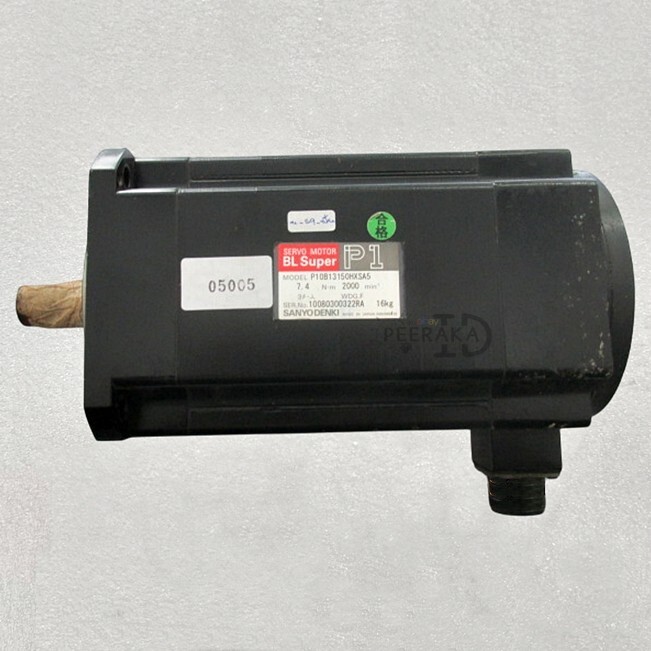 P10B13150HXSA5 , SANYO DENKI Servo Motor 1.5kW , 2,000r/min, Test before ship.