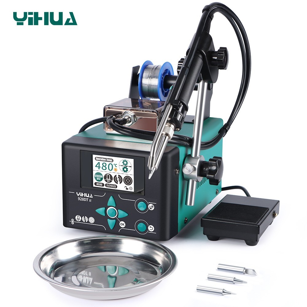 YIHUA 928DT-II 230W Soldering Iron Station Kit Auto Sending Tin Soldering Tool