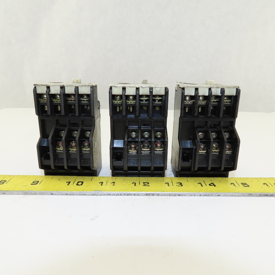 Fuji TR-0N/3 Overload Relay Mixed Trip Range 2.2-3.4A, 0.95-1.45A, 5-8A Lot Of 3