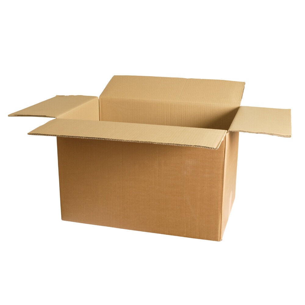 5 20x12x12 Kraft Brown Corrugated Shipping Boxes Multi-Depth 48 ECT Double-Wall