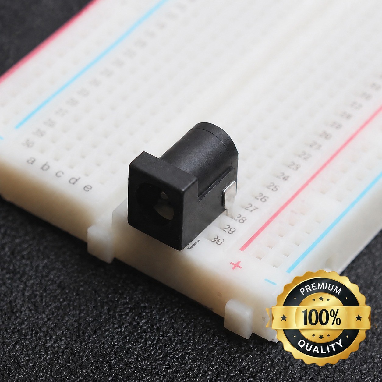 Breadboard-Friendly 2.1mm PCB Mounting Female DC Power Barrel Jack