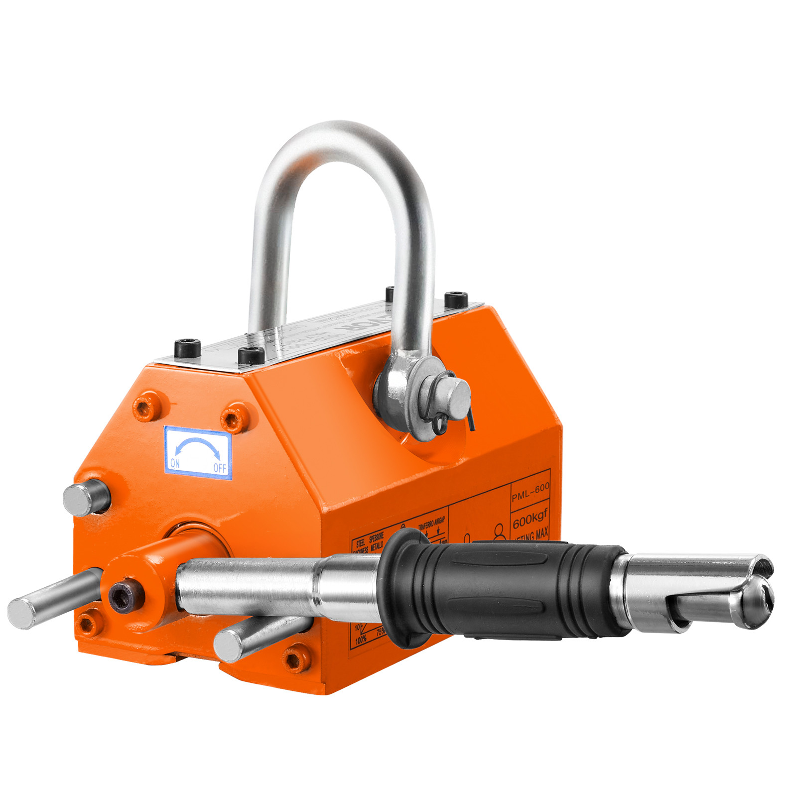 VEVOR Permanent Magnetic Lifter Lifting Magnet 1320 lbs/600 kg Neodymium Hoist