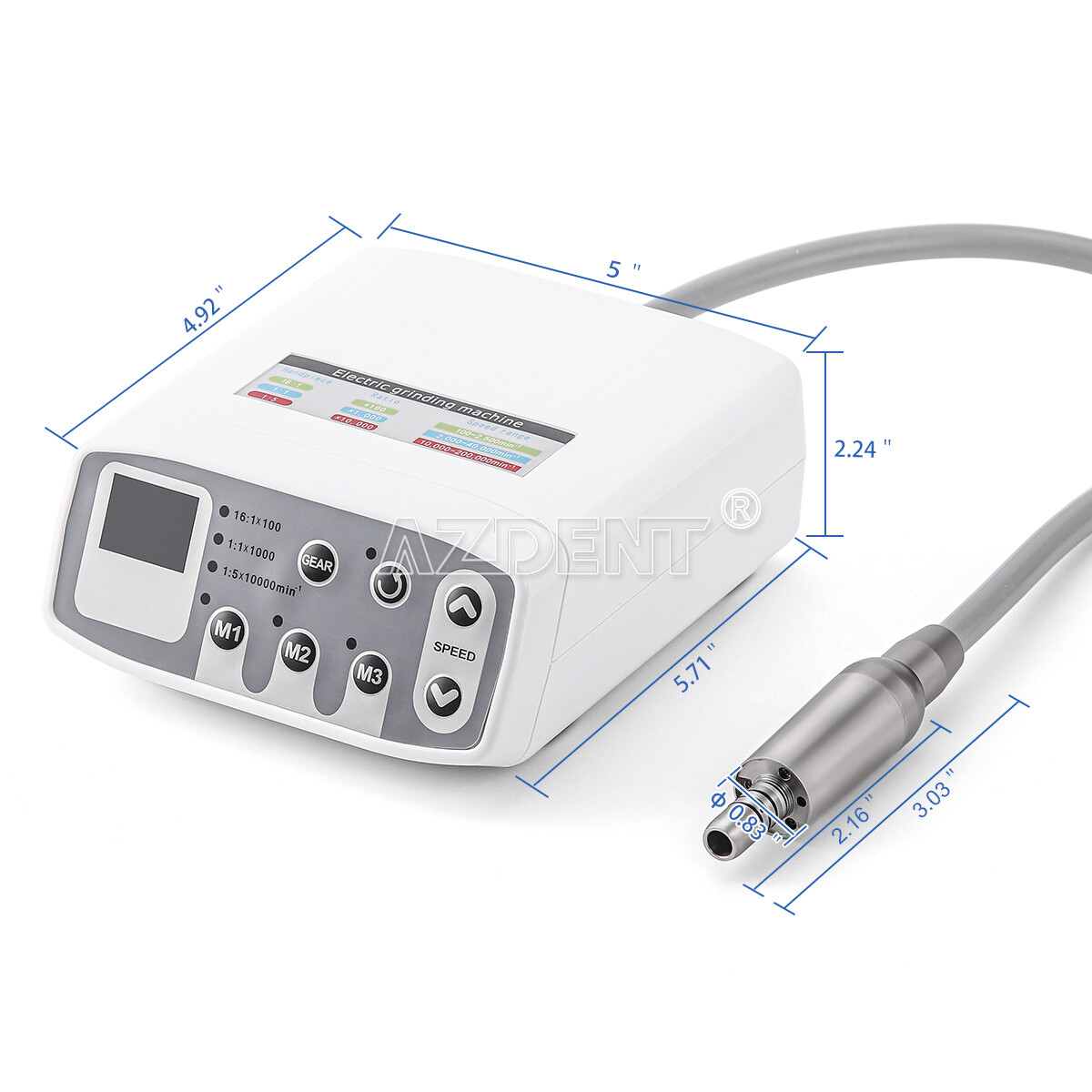 Dental Brushless LED Electric Micro Motor 4Holes /LED 1:4.2 Increasing Handpiece