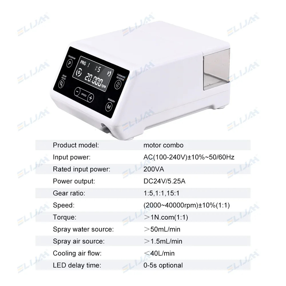 Dental Brushless Micromotor with Water Indenpendent Use Electric Micromotor New