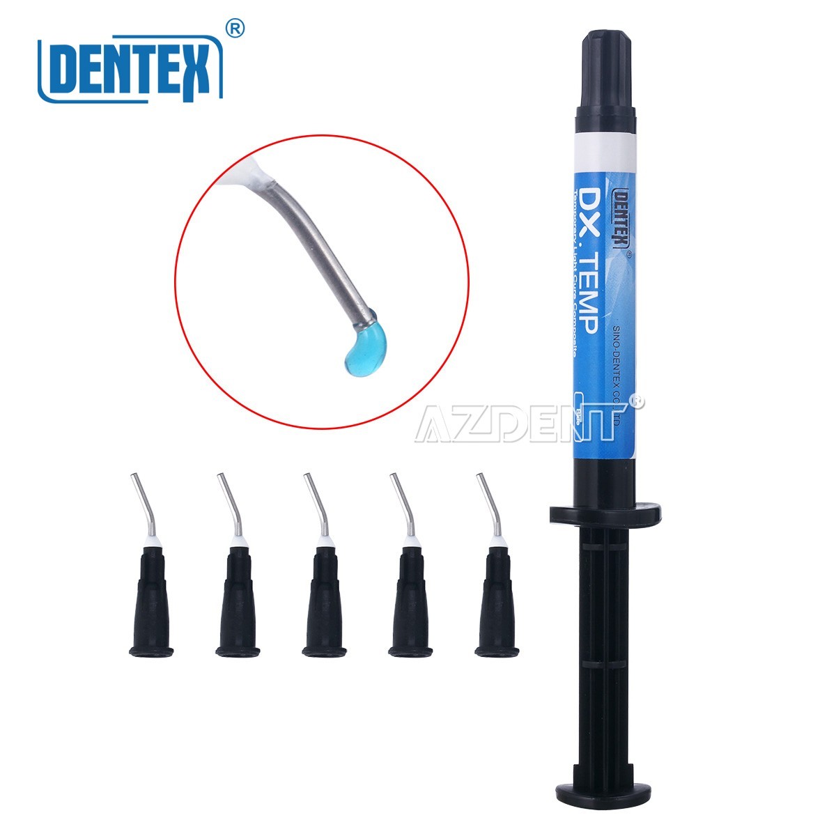 Dentex Dental Temp Flow Light Curing Temporary Filling Composite Material