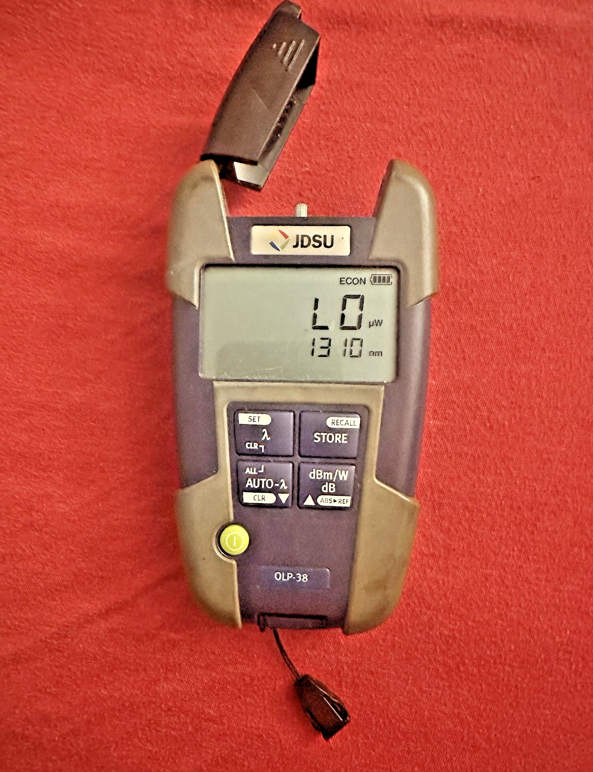 JDSU OLP-38 SmartPocket Optical Power Meter | 780-1650nm -50 to +26dBm | TESTED