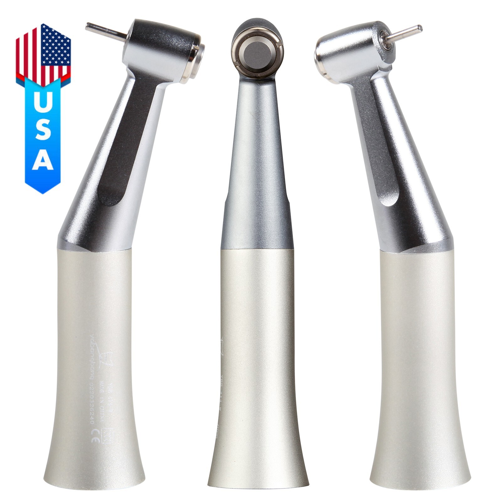 Dental Low Speed Handpiece Push Button Fit FG 1.6mm Burs Contra Angle