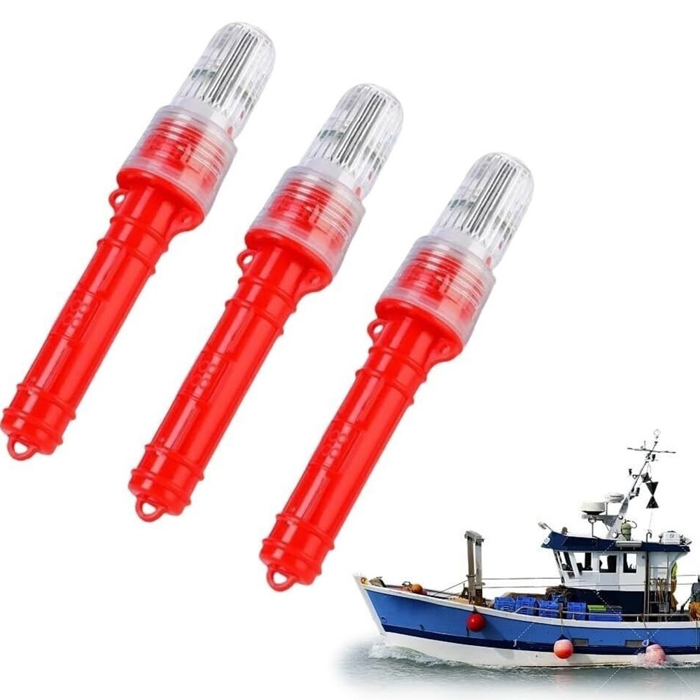 Electronic Boat Flare Boat Flares Safety Kit Signals 3Pcs Coast Guard Approved/
