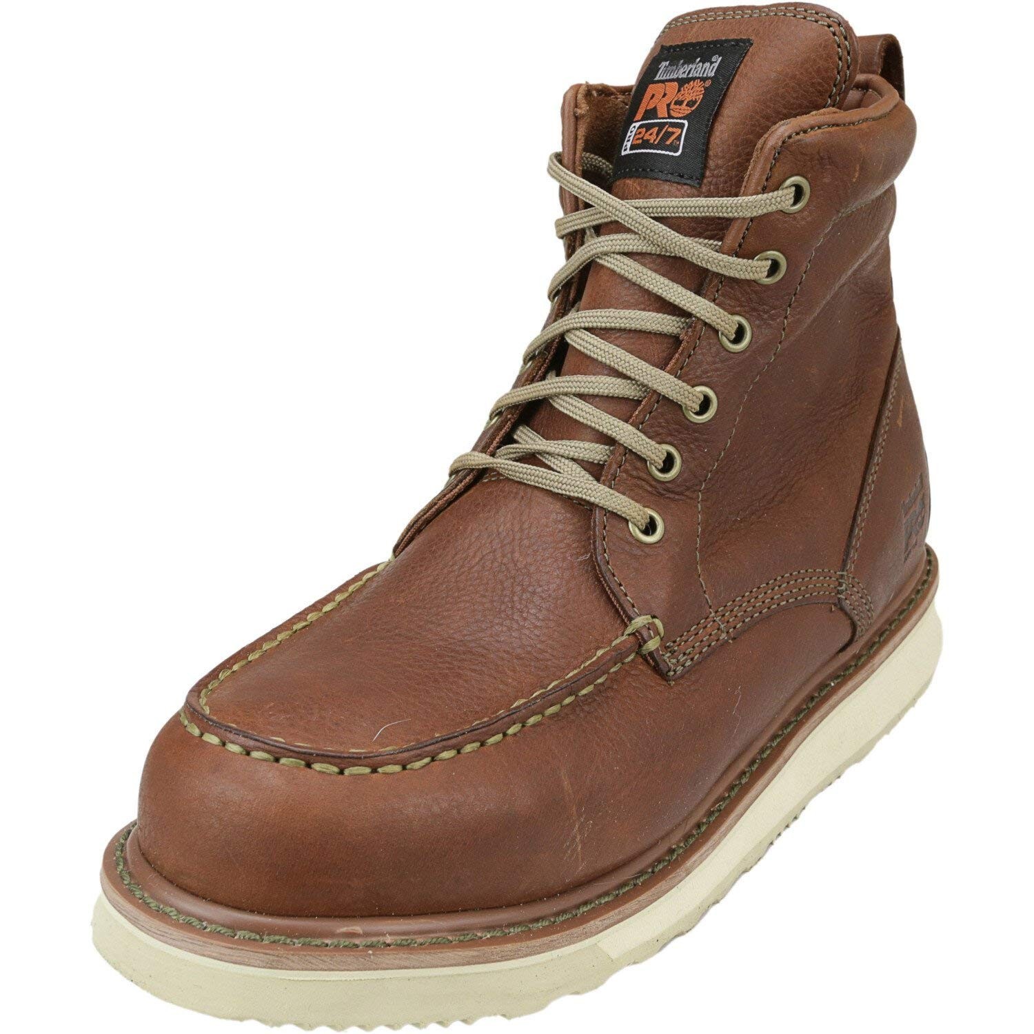 Timberland PRO Unisex Adult Pro Wedge 6 Inch Soft Toe Work Boots 14 Brown