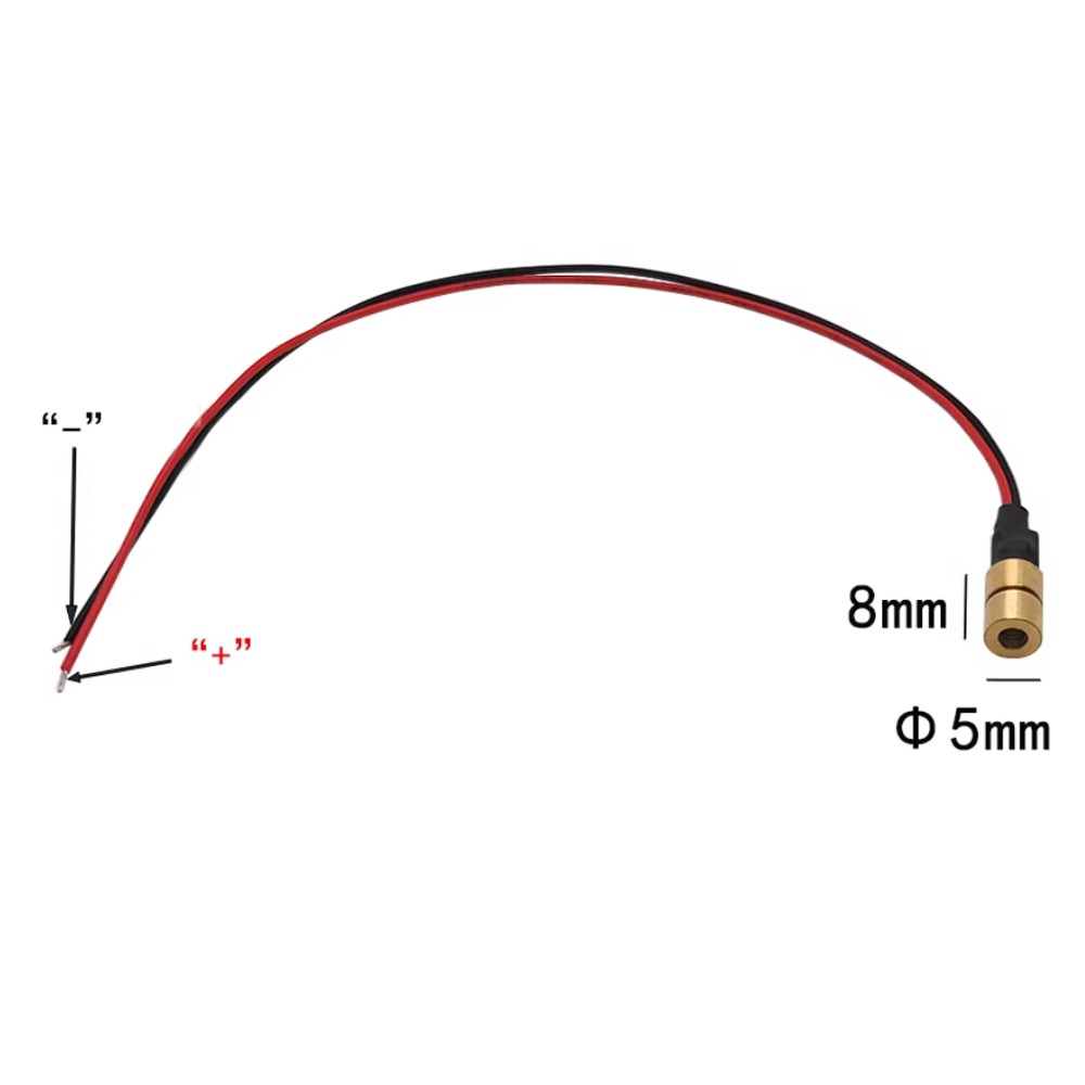 Φ5X8mm 635nm 650nm 0.4mW 1mW 5mW 10mw Red Light Adjustable Focus Laser Module