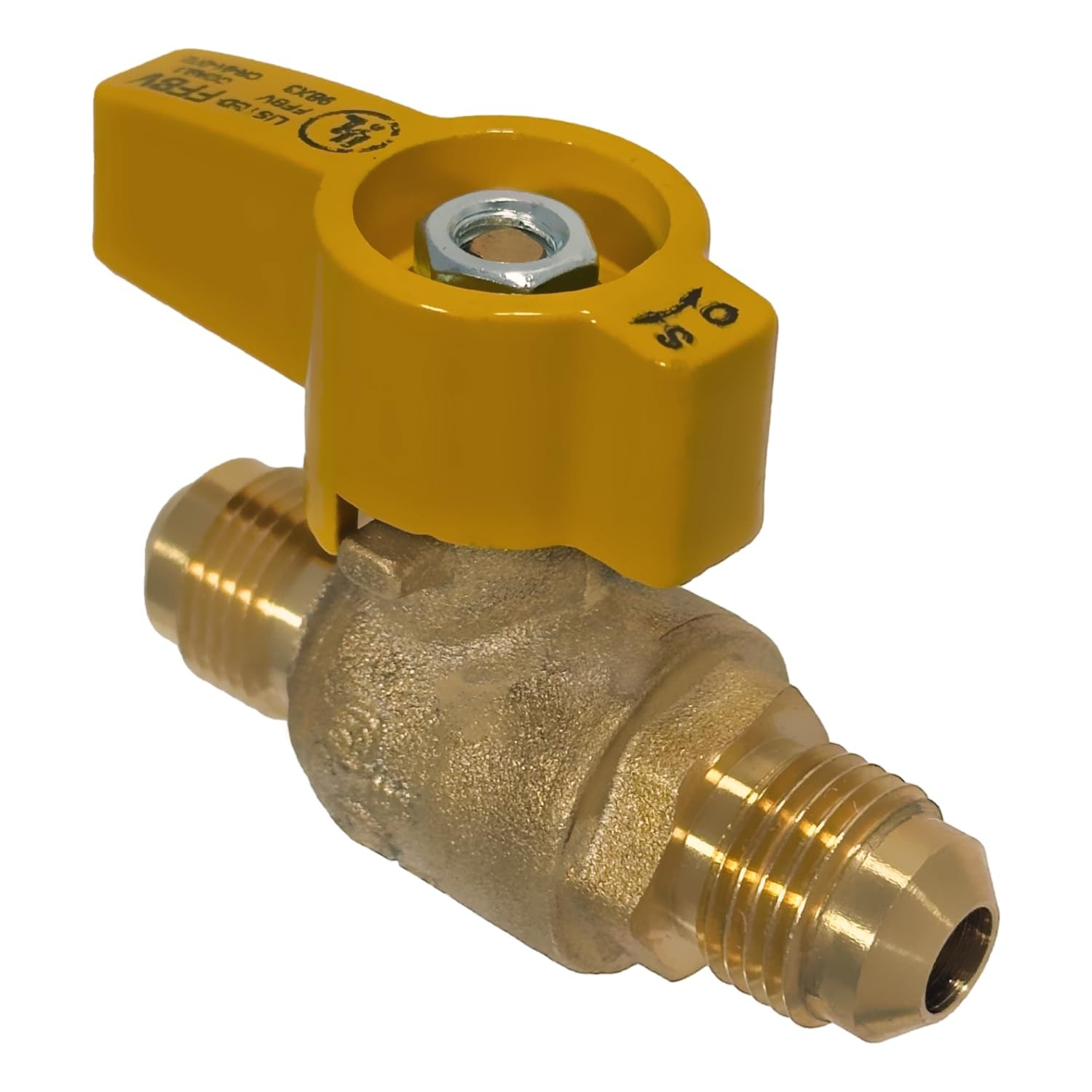 1 Piece 3/8″ Flare X 3/8″ Flare Gas Valve 1/4″ Turn Propane And Natur