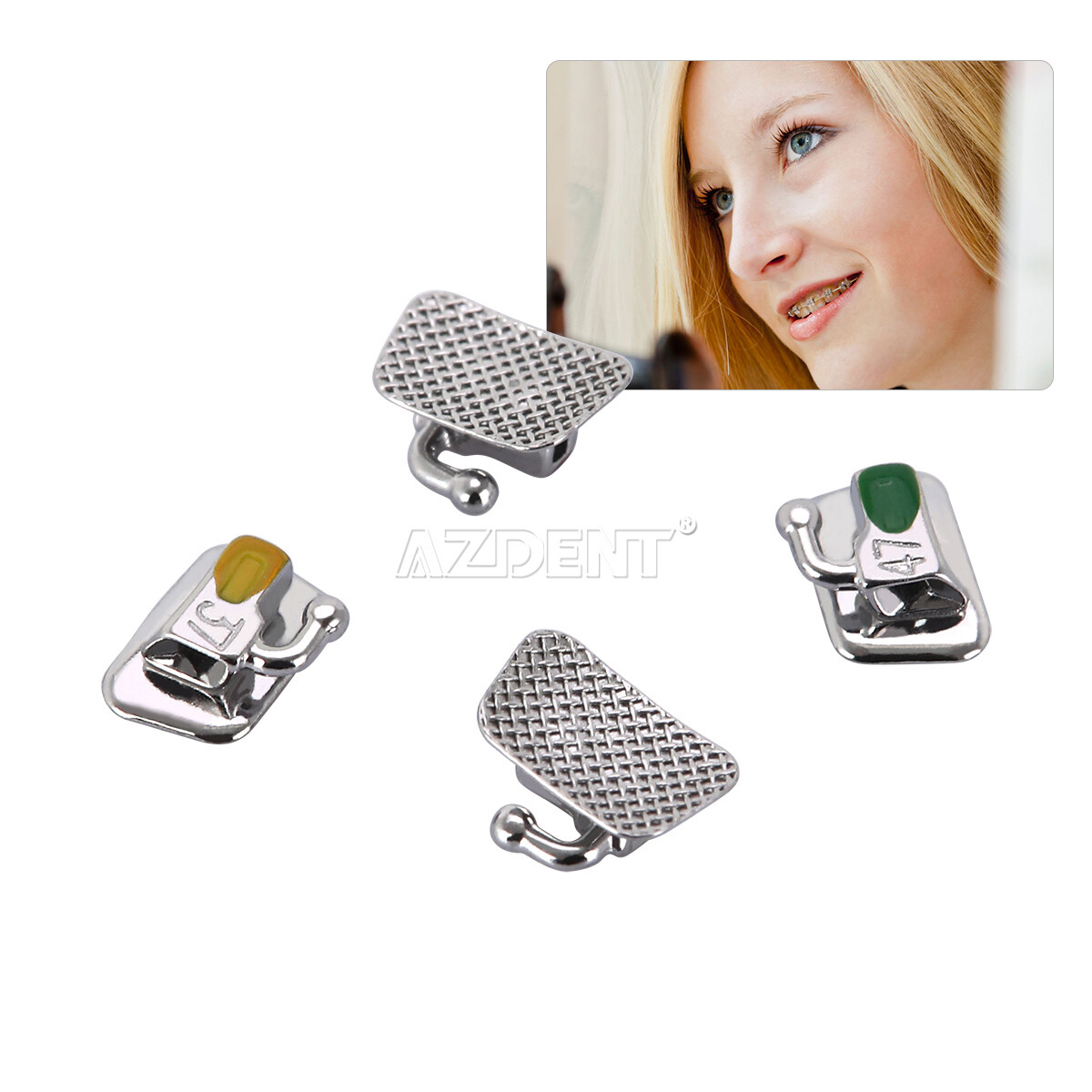 AZDENT Dental Orthodontic 1st Molar Buccal Tubes Bondable Non-Conv Roth /MBT.022