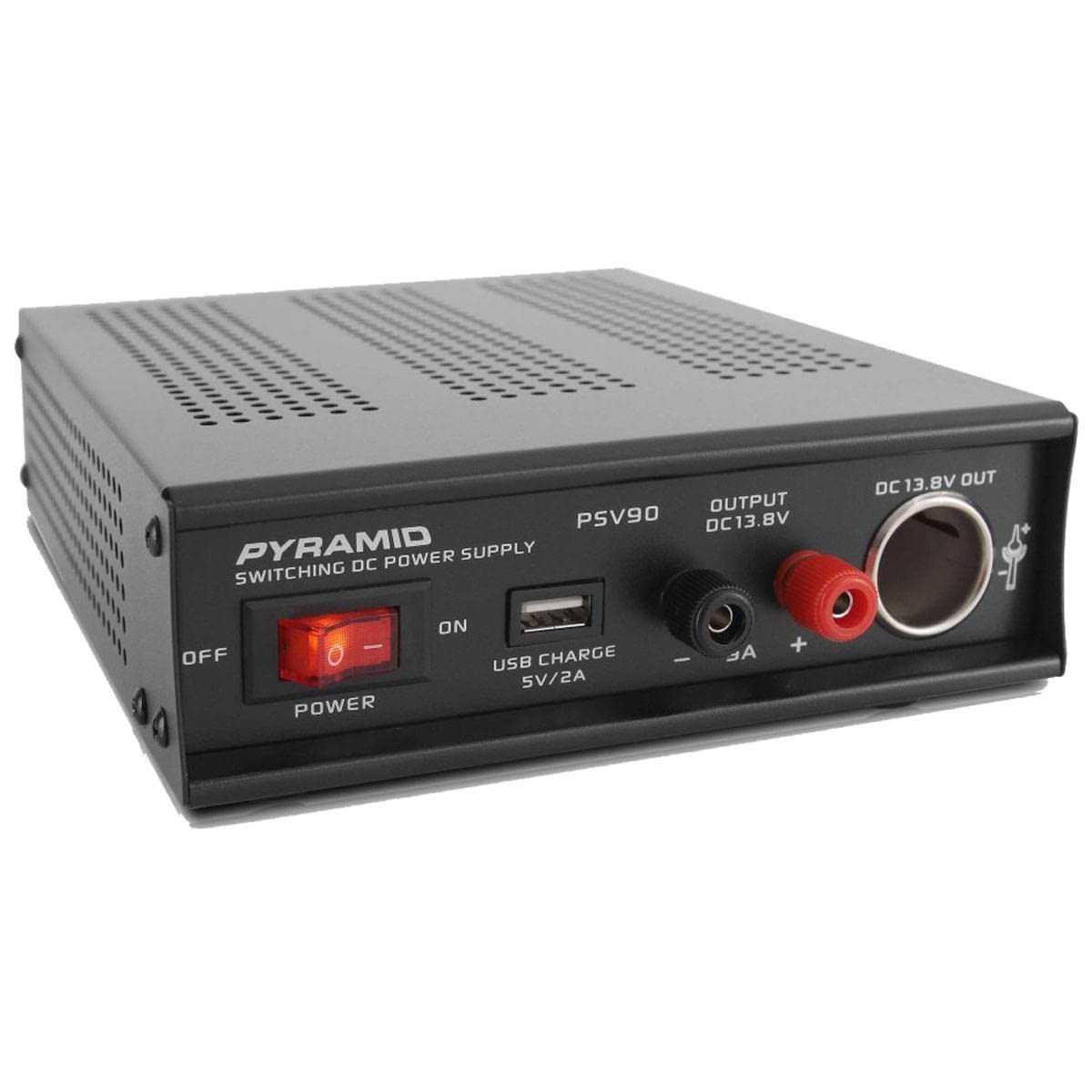 Pyramid Universal Compact Bench Power Supply – 9 Amp Regulated Home Lab Black