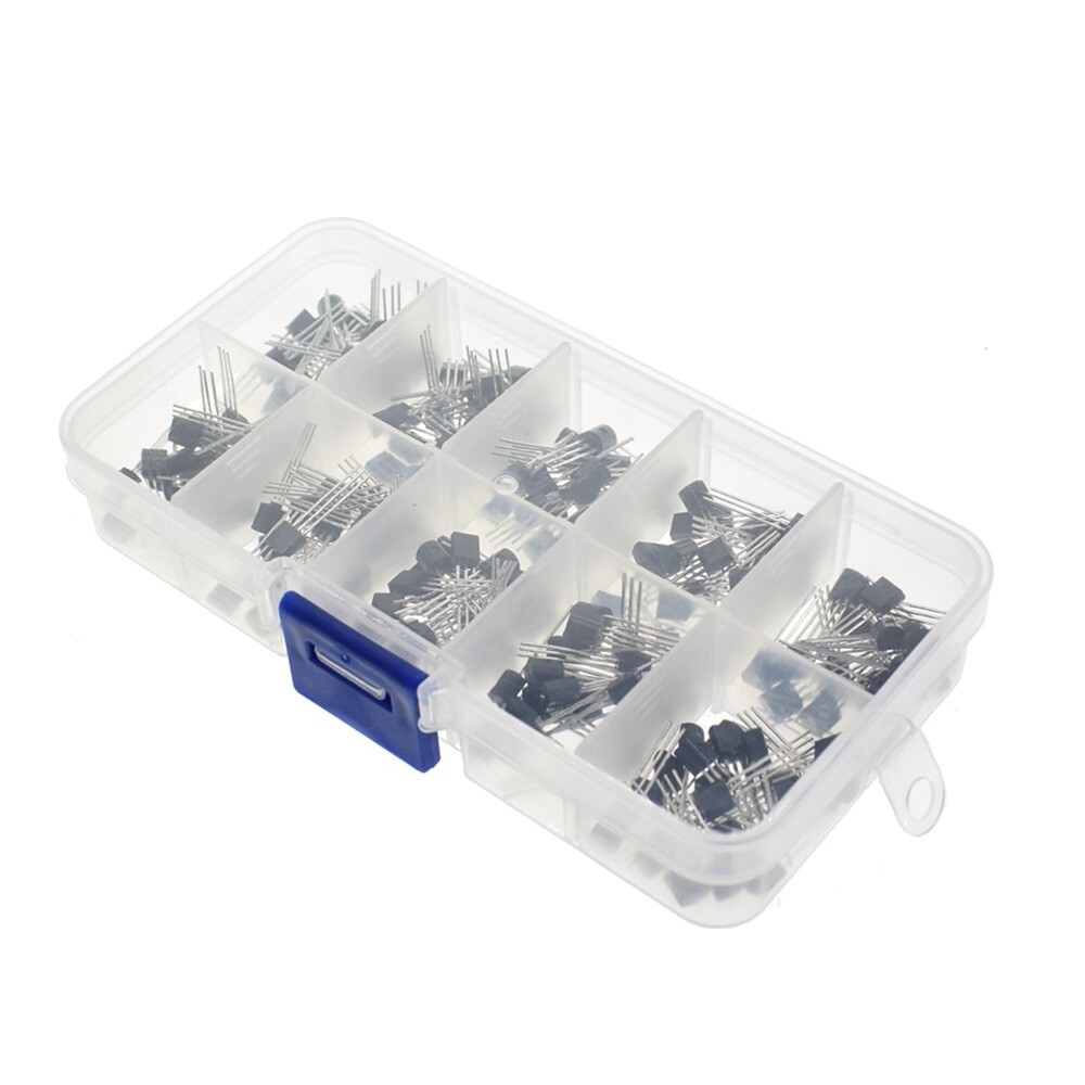200pcs/Box Bipolar Junction Transistor BJT NPN PNP Assortment Kit 10 value Pack