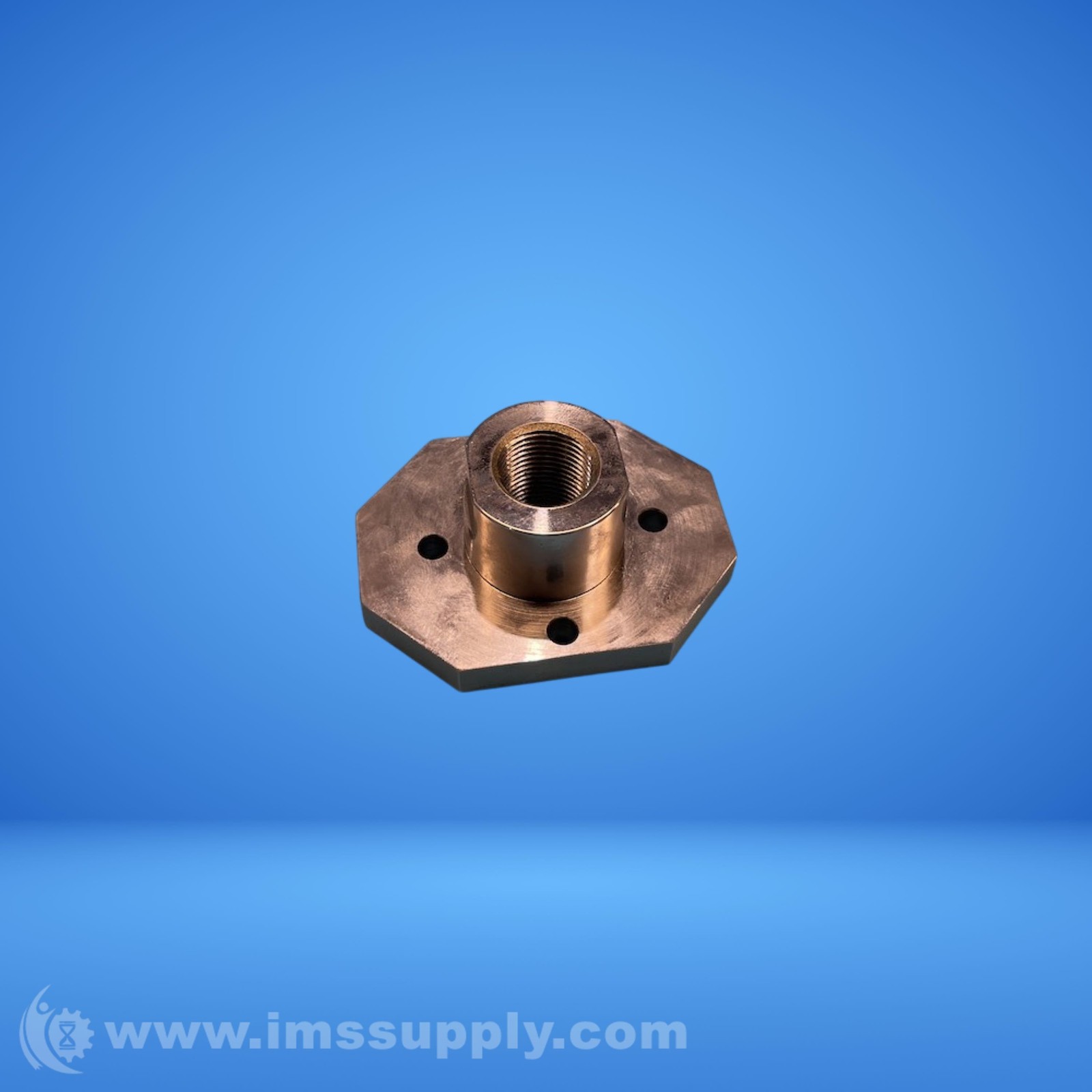 3 inch x 2 inch x 2 inch Steel Threaded Flange Mount Base FNIP