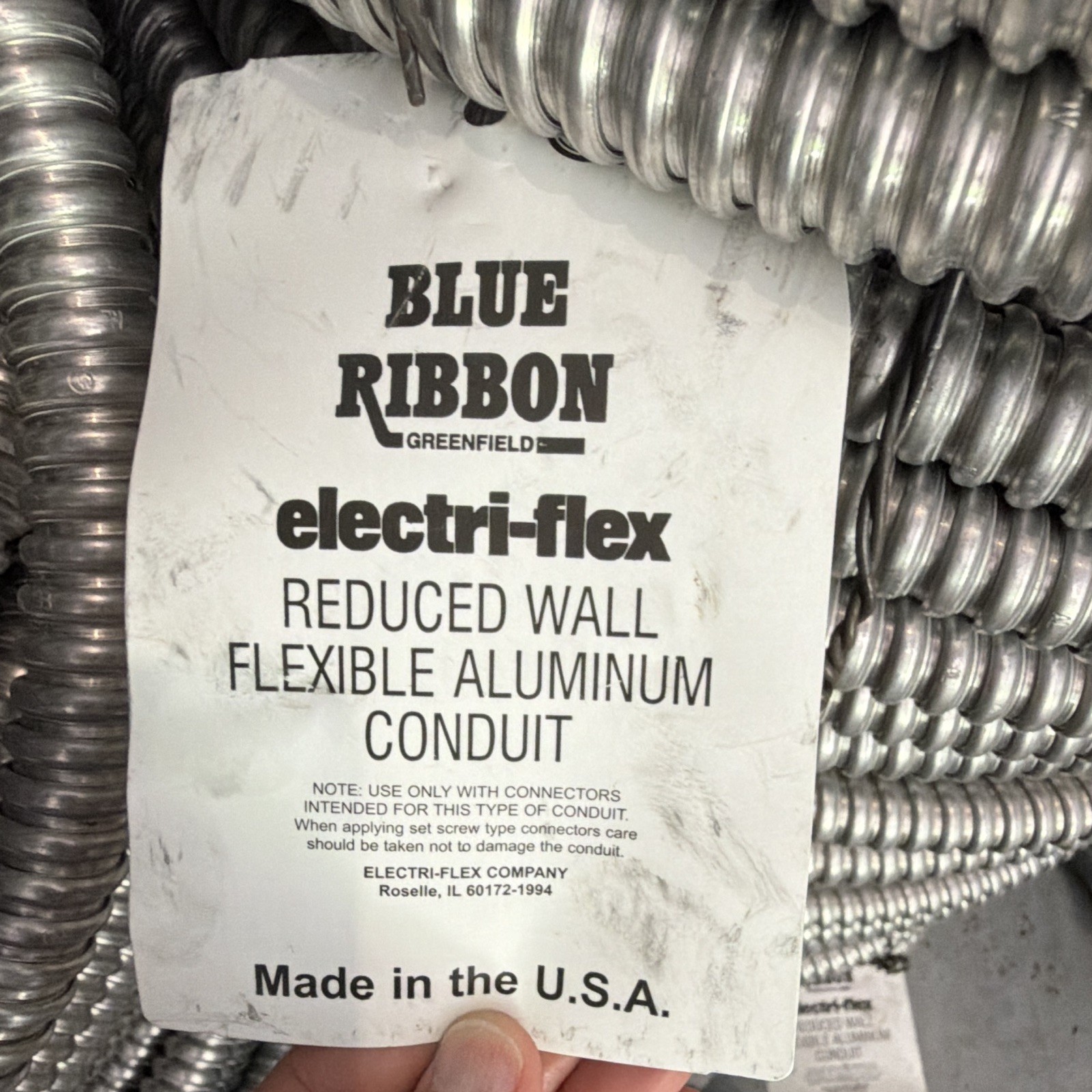 100ft roll of Flex Aluminum Conduit 3/4in 100ft ABR-12
