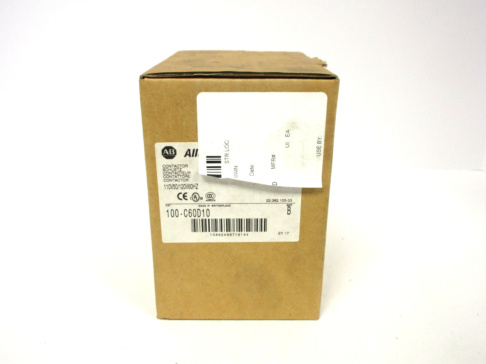 Allen-Bradley 100-C60D10 Series B. Contactor 110V 50Hz /120V 60Hz
