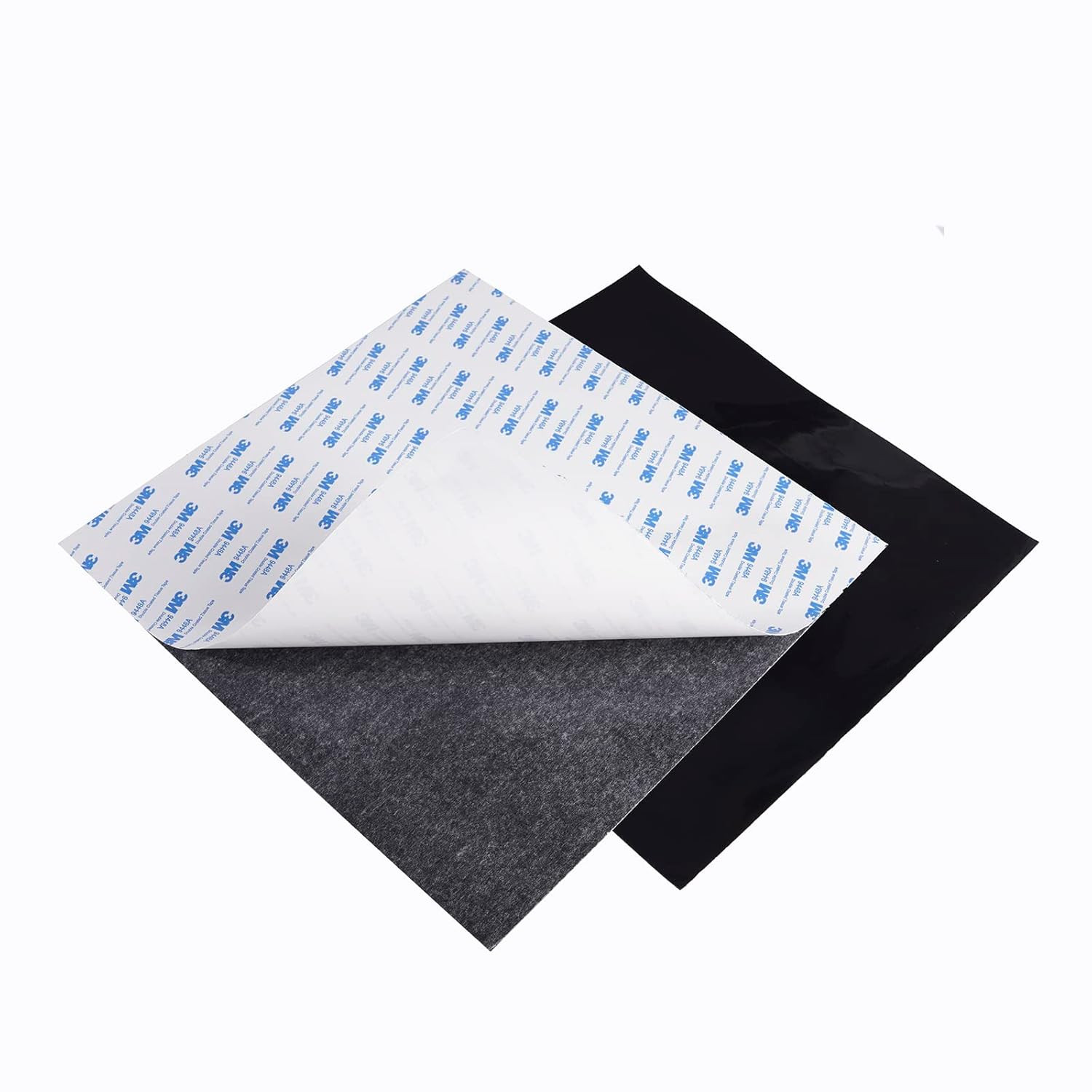 2 Pack Self-Adhesive Rubber Pad Sheet, 6 X 6 Inches, Black,Thin Silicone Rubber