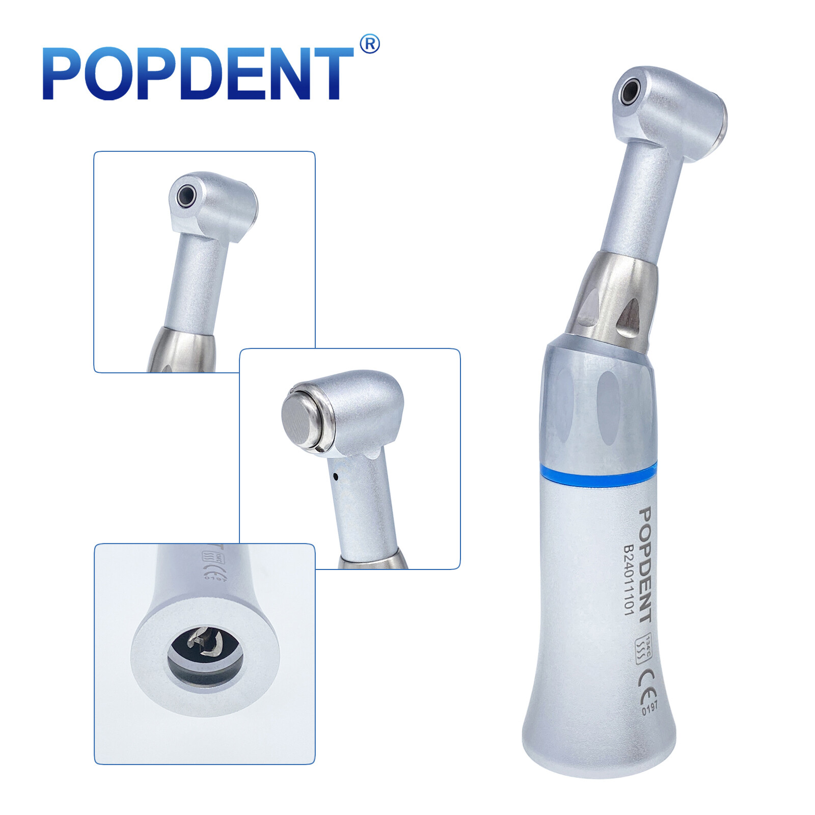 NSK Style Dental Low Slow Speed Handpiece Contra Angle Push Button POPDENT