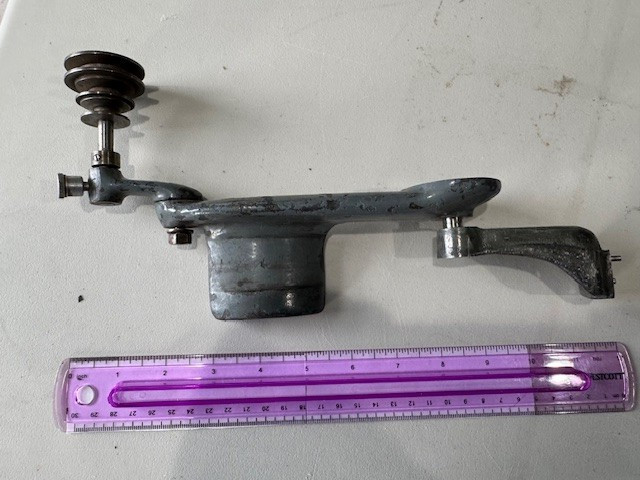 Pulley with Guard and Mounting Arm, Unknown Tool, Unbranded