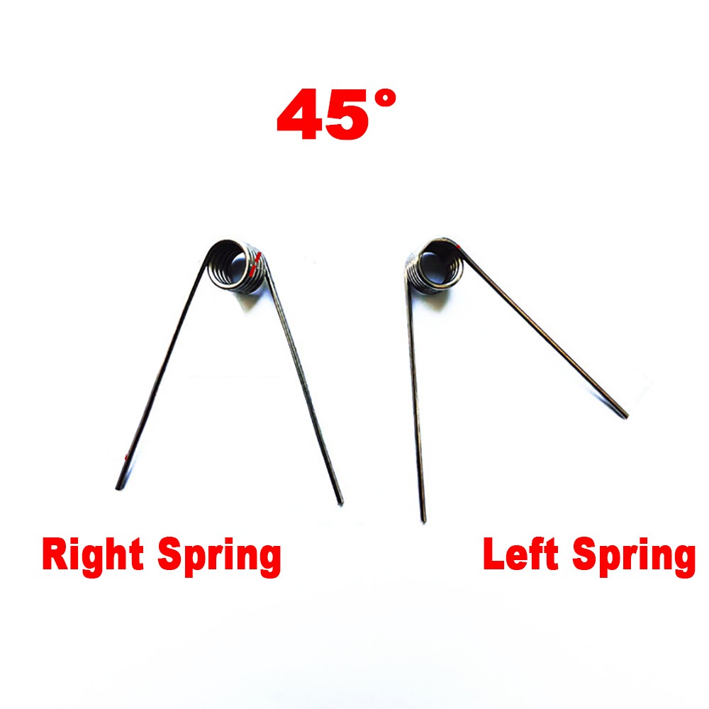 Torsion Spring 1.8 Wire Diameter ,12-20mm OD ,1-5 Coils ,45°-270° Angle Degree