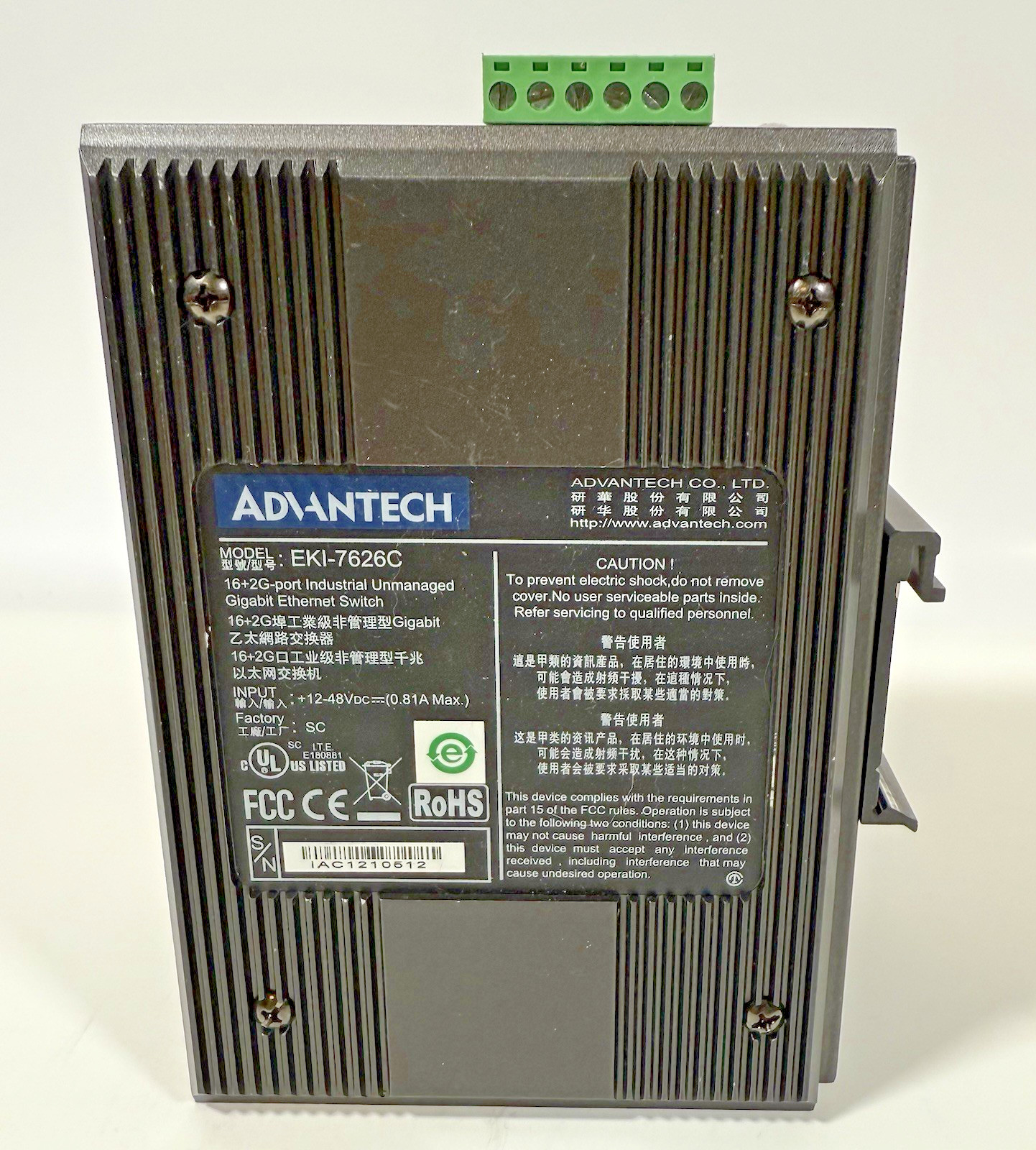 Advantech EKI-7626C 16-Port Industrial Ethernet Switch
