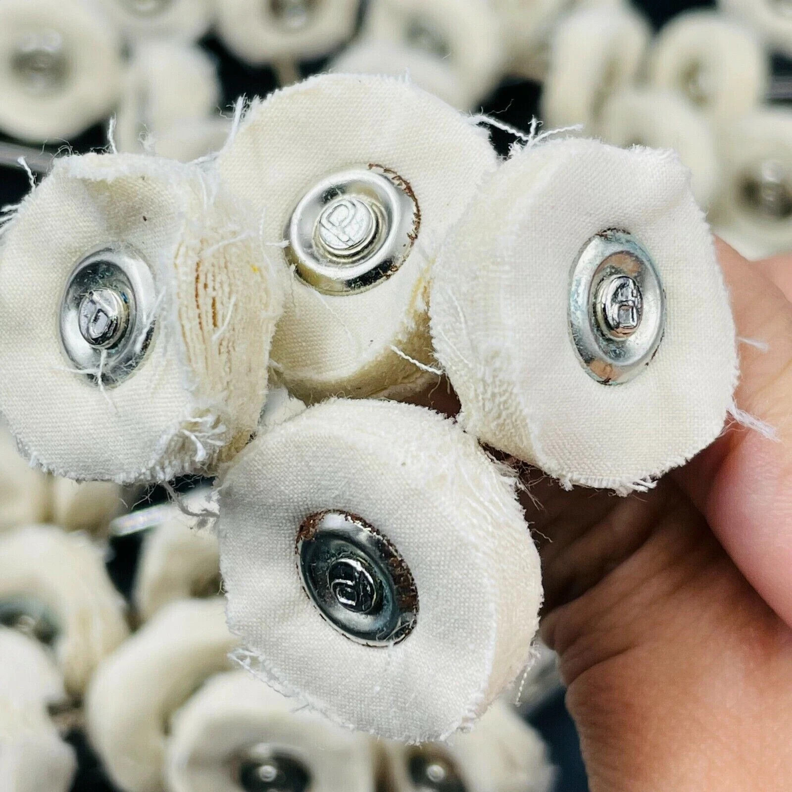 Dental Odontologia Cotton Cloth Buffing Rotary Grind Polishing Brush Wheel Tools