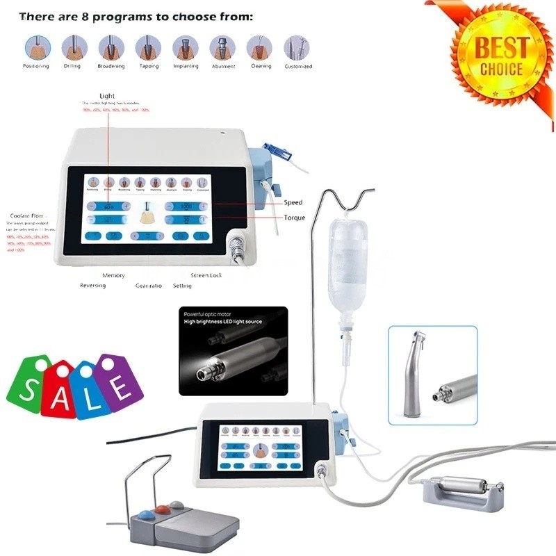 ST Dental Implant Motor Surgical System Brushless Motor 20:1 LED Contra Angle us