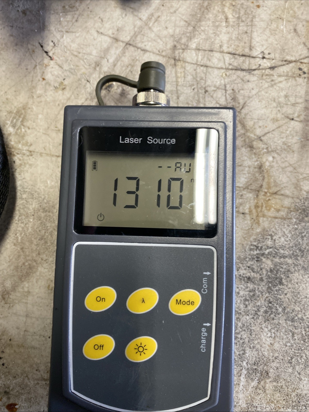 fiber optic power meter and power source