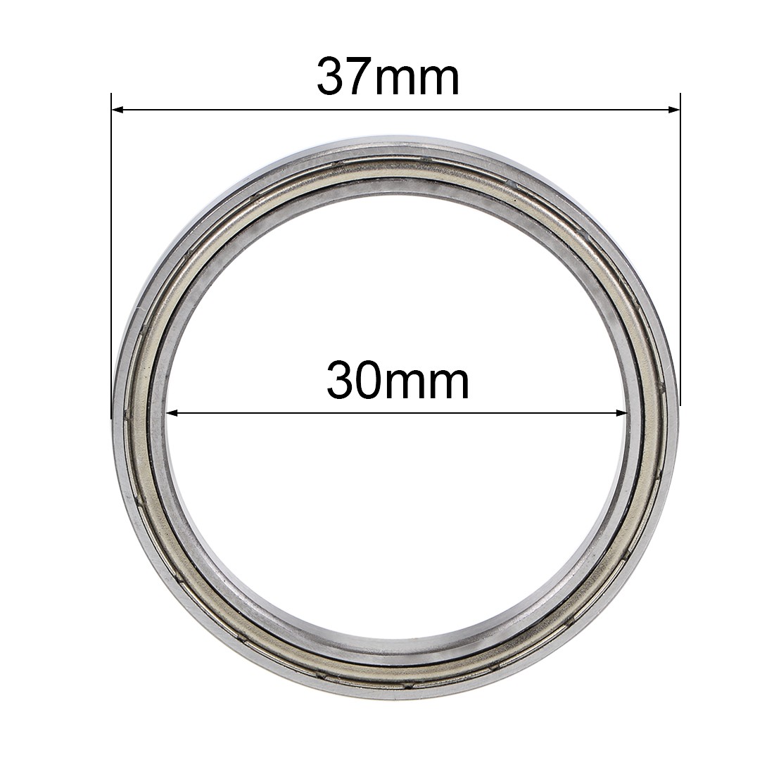 2 PCS 6706ZZ Deep Groove Ball Bearings Z2 30x37x4mm Double Sealed