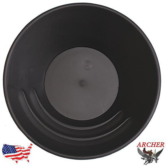 Archer 10″ Black Gold Pan Prospecting Tool Mining 5048-Black