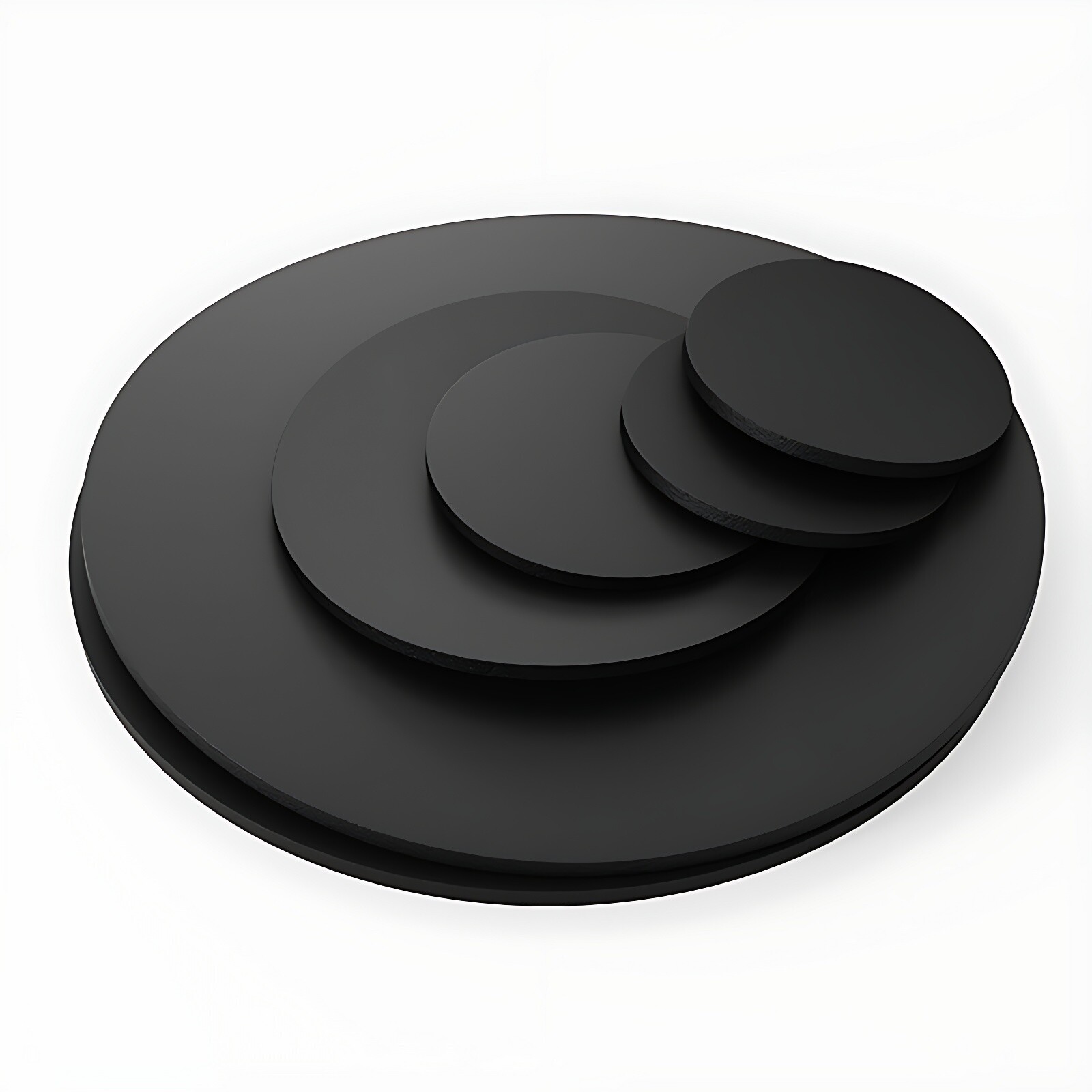 NBR Rubber Solid Discs Flat Round Pad Sealing Non-Slip Cushioning 1mm-10mm Thick