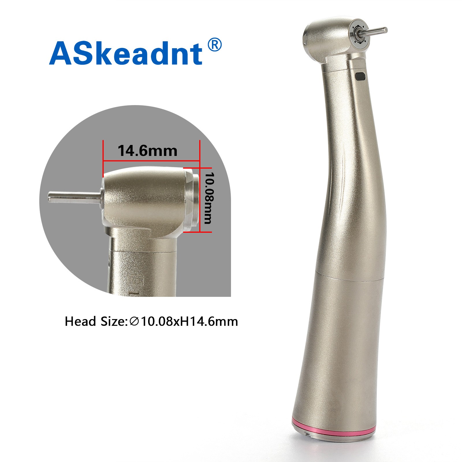 NSK Style Dental LED 45° Degree Surgical High Speed Handpiece Push Button 4 Hole