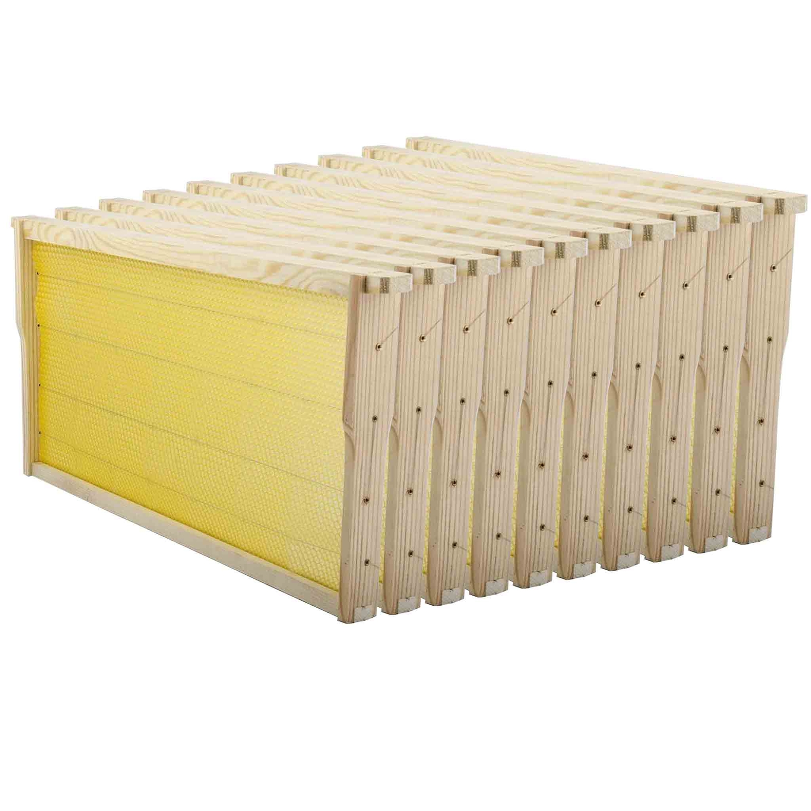 20 Langstroth Beehive Frames Wax Foundations Assembled Wooden Bee Hive Frames