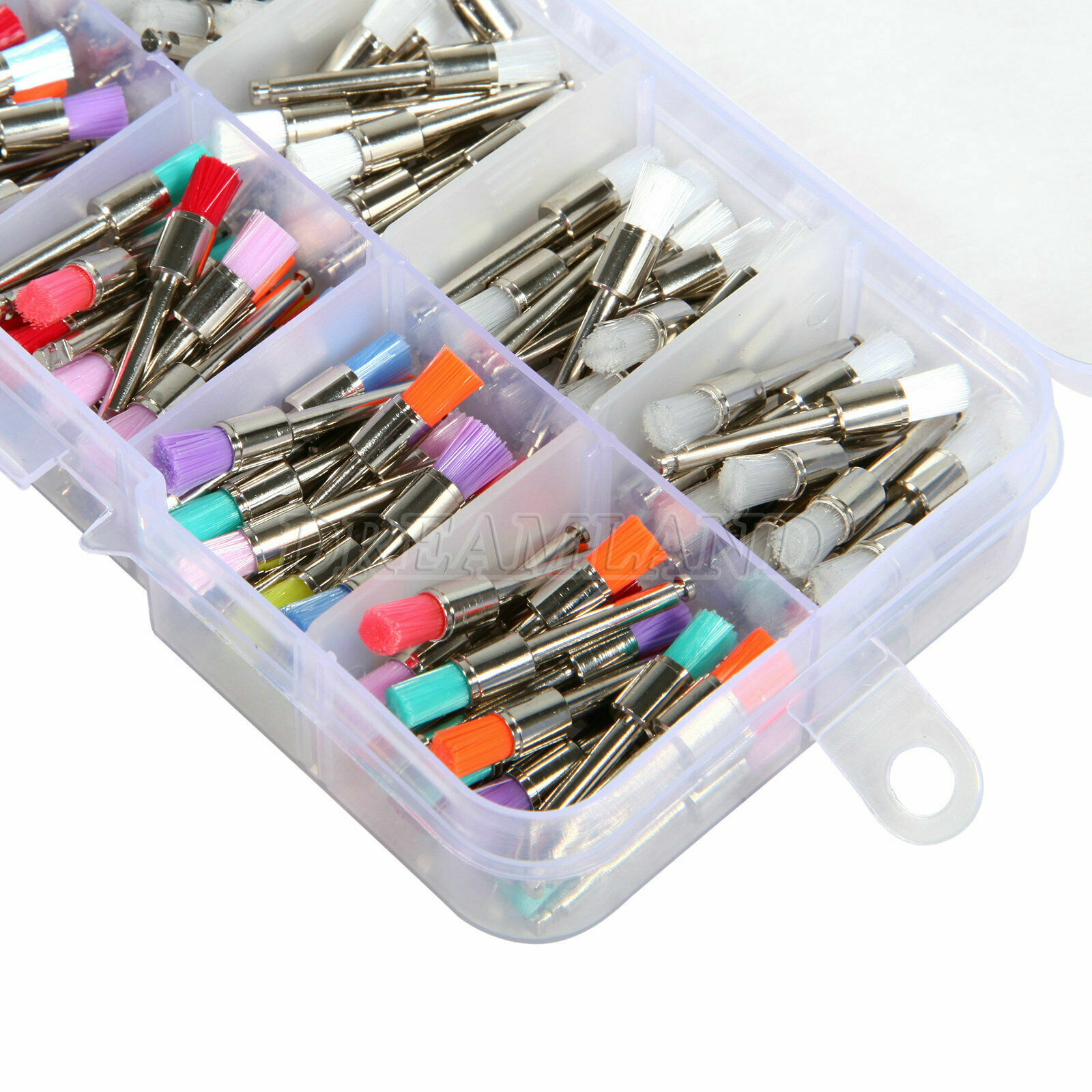 200Pcs/Box Dental Nylon Materials Closure Flat Polishing Prophylaxis Brushes USA