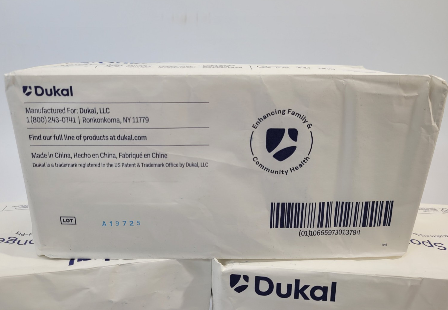 Lot of 3 New Dukal REF 2104 Non-Woven Sponges Non-sterile 4″x4″ 4PLY 200 per bag