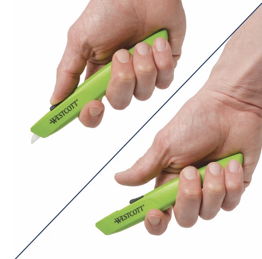 LOT OF 5 WESTCOTT ‎17519 GREEN SAFETY KNIFE BOX CUTTER CERAMIC BLADE *FAST SHIP*