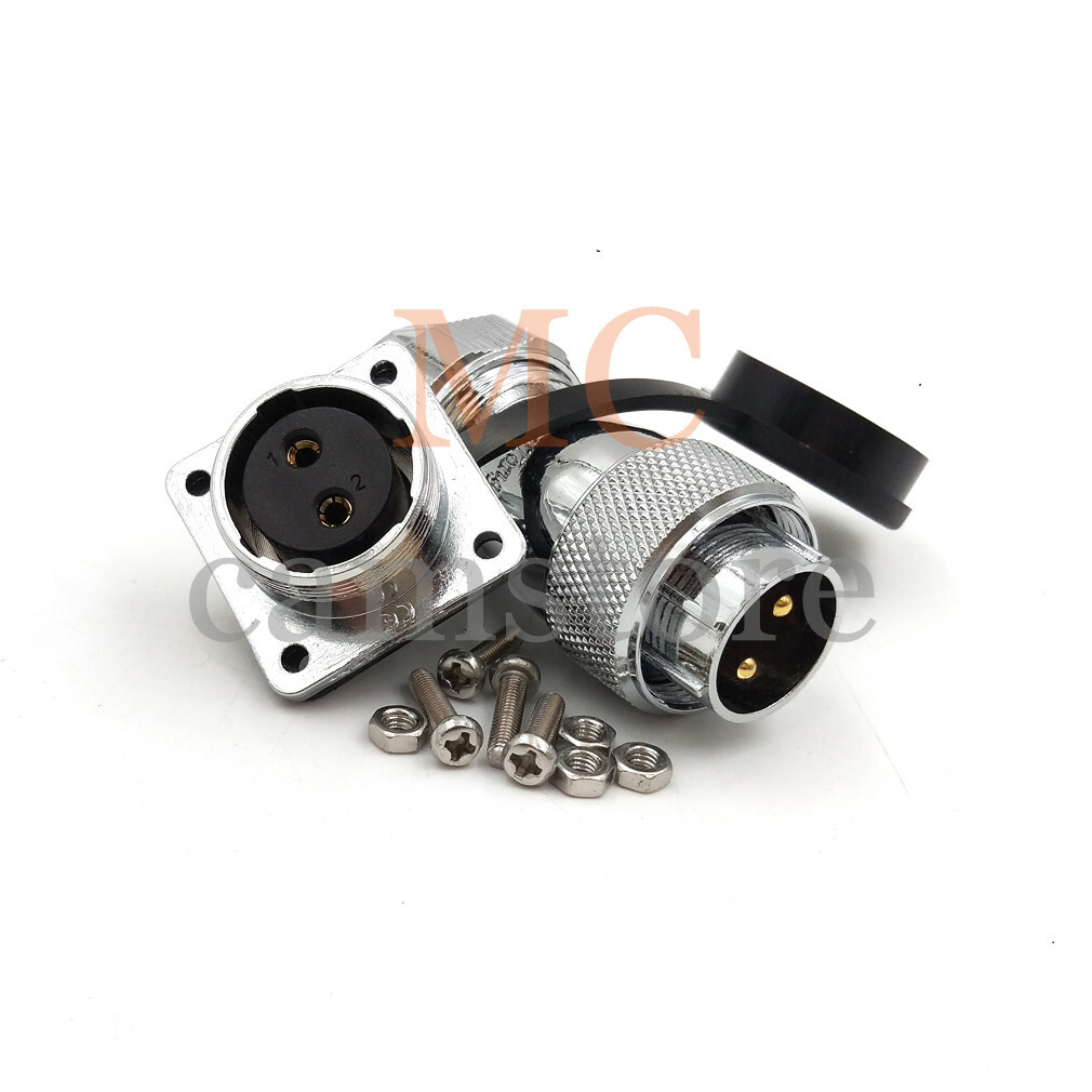 WS20 2 3 4 5 6 7 8 10 12pin Avaition Connector,IP67 LED Industrial Bulkhead Plug