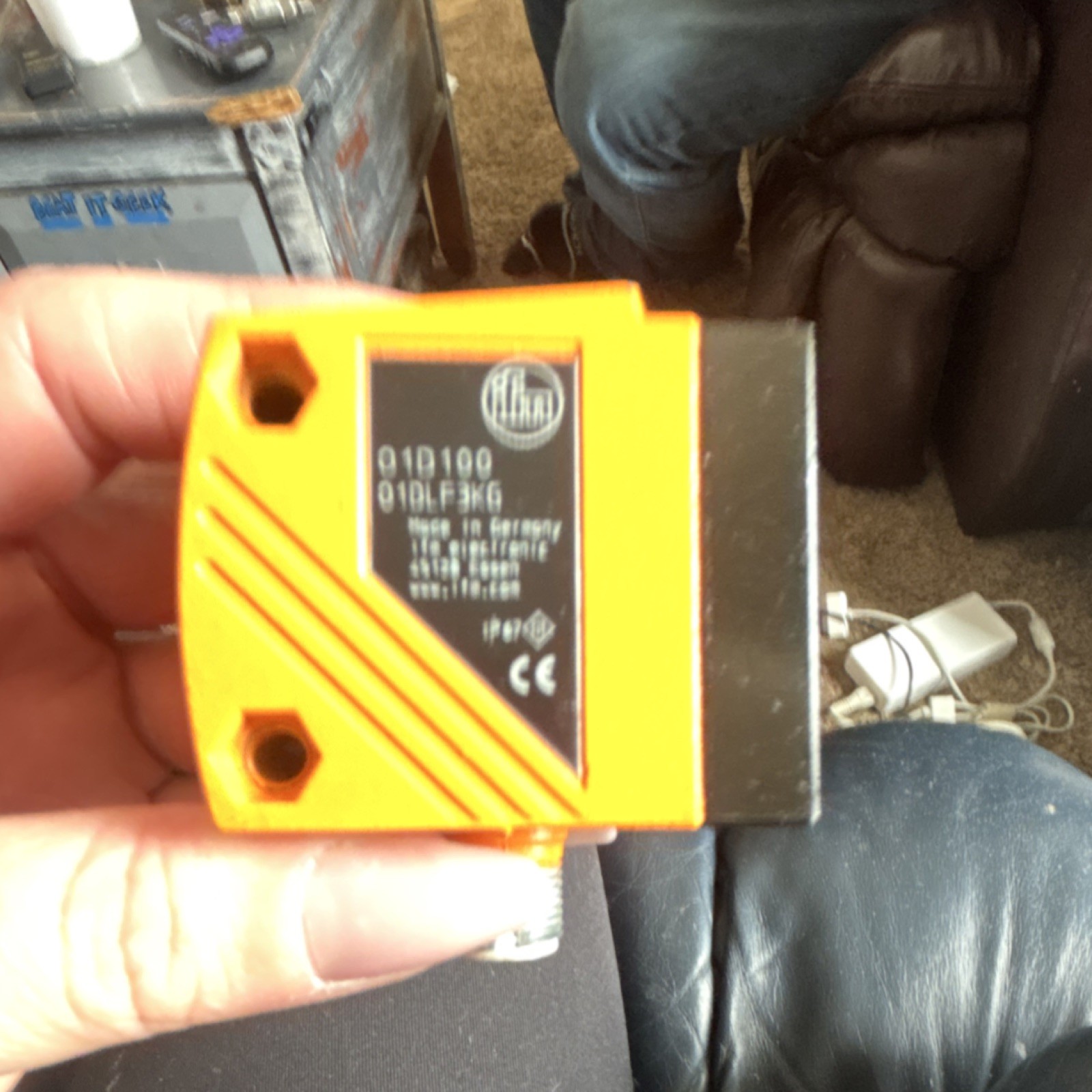 ifm O1D100 Laser Distance Sensor Class 2 650nm 1mW DC Connector