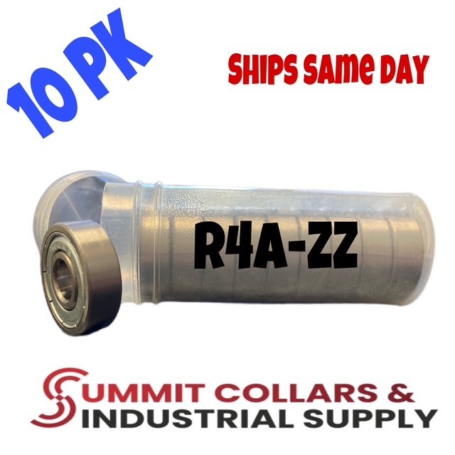 R4A-ZZ Mini Ball Bearing 1/4×3/4×9/32″ Shielded S1KDD (10PK)