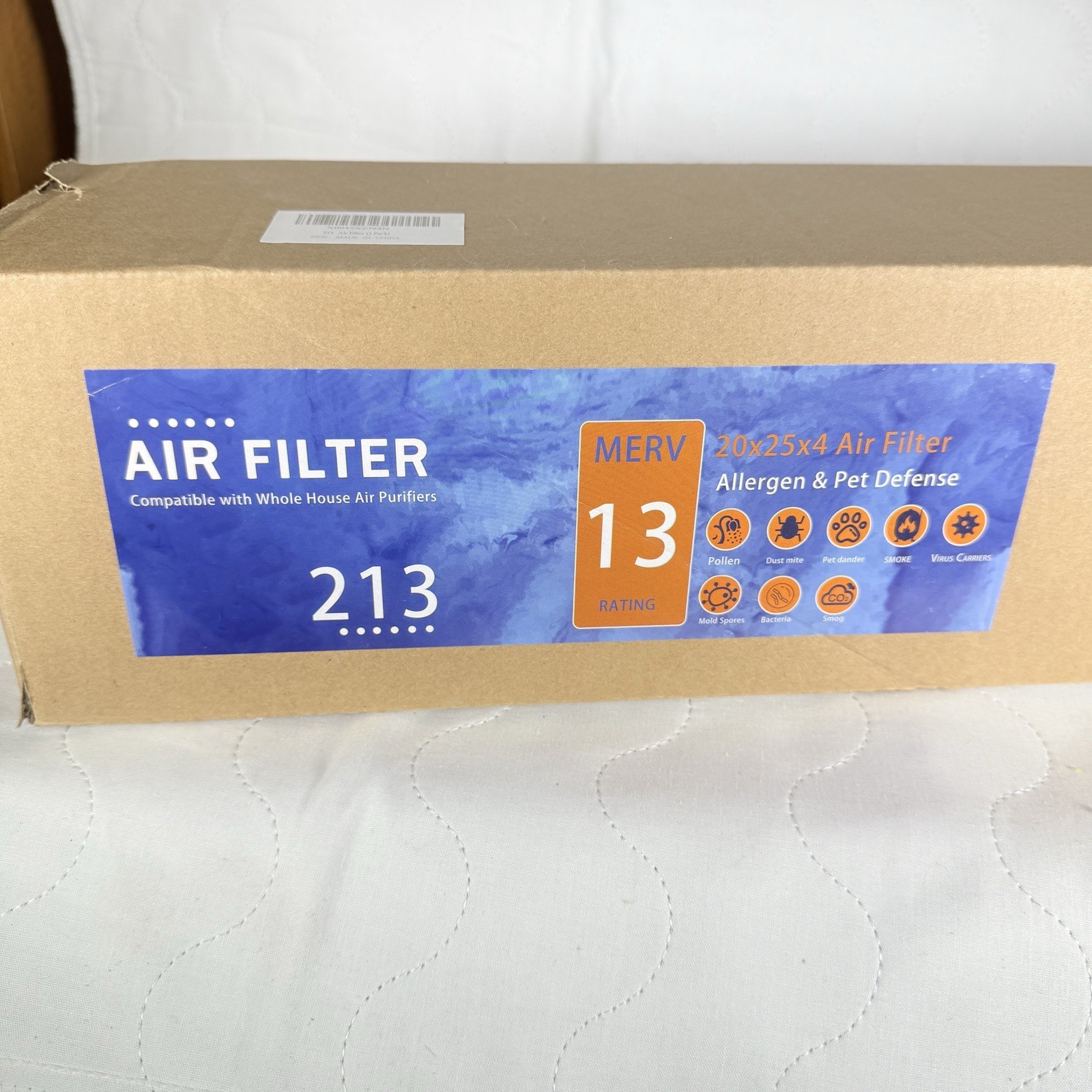 For AprilAire 213 Replacement Filter for Whole House Air Purifiers 20x25x4