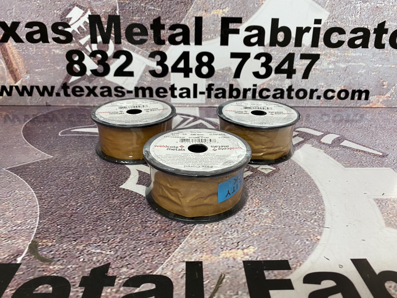 WeldCote Metals E71TGS030X2SP Carbon Steel Flux Cored .030”/.8mm 2Lbs Qty 3