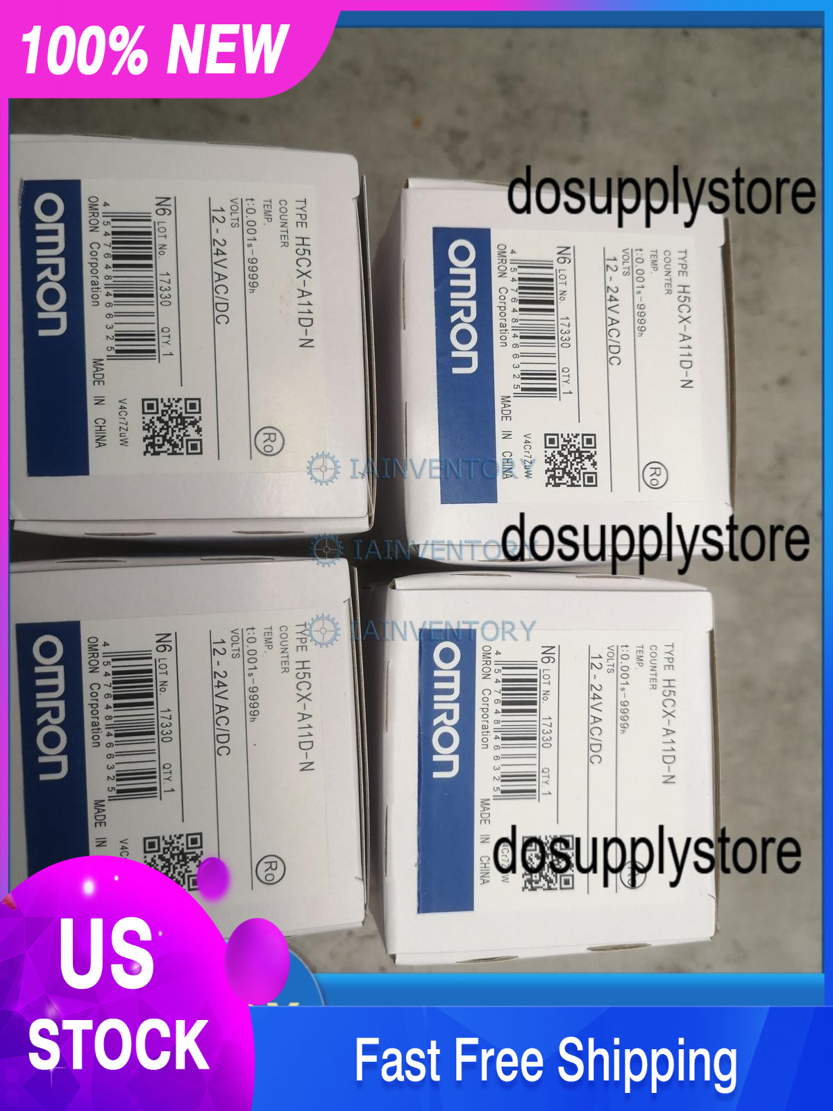 NEW H5CX-A11D-N DC12-24/AC24 OMRON DIGITAL TIMER 24 VOLT AC/DC