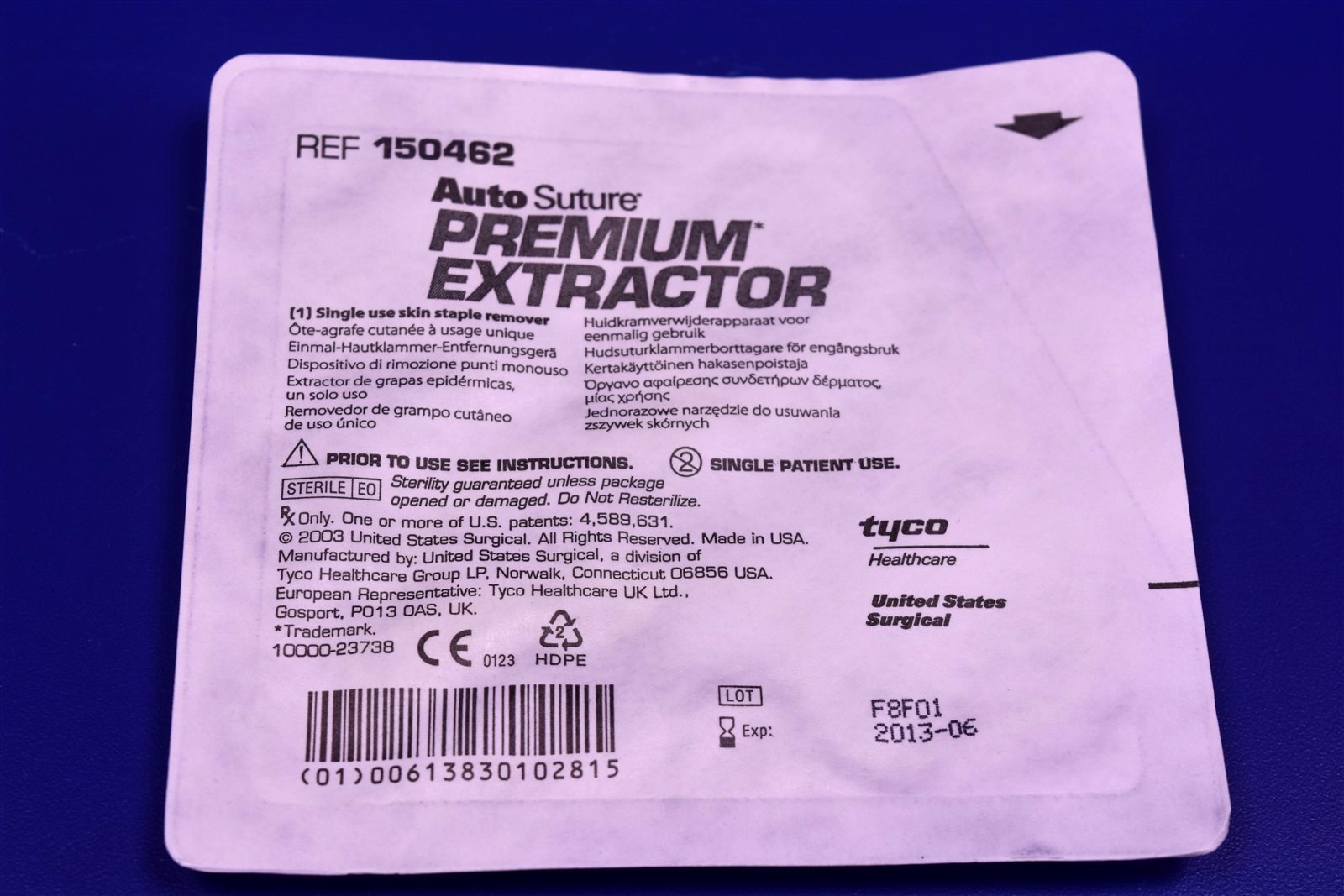 12 Pack Surgical Skin Staple Remover / Extractor Auto Suture 150462