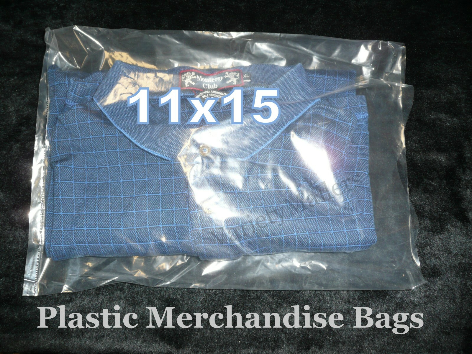 100 Plastic Merchandise Bags 11”x 15” Clear 1.5 Mil Apparel Product Bags 11×15