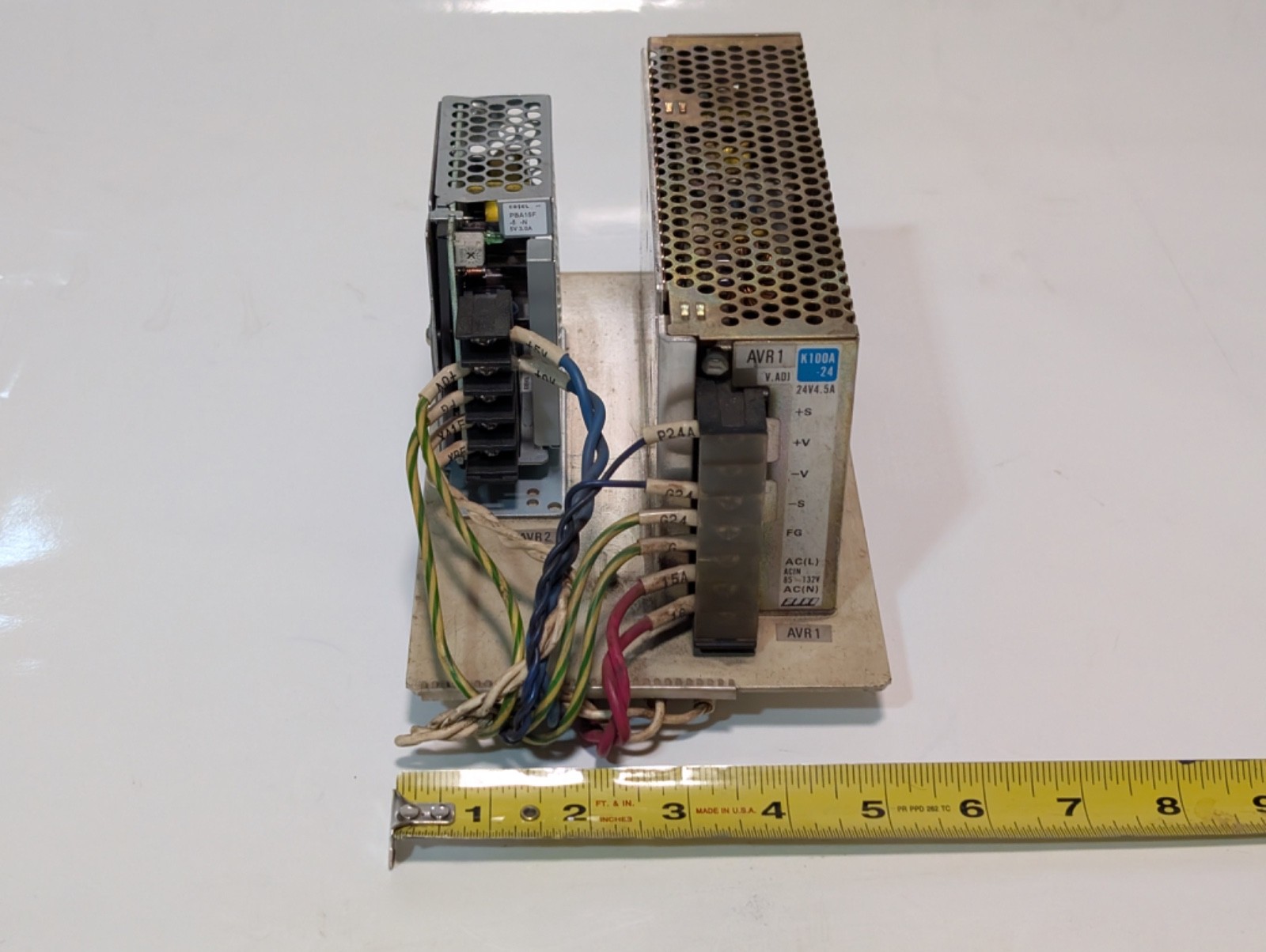 Cosel PBA15F 5V 3A + K100A-24 24V 4.5A PSU assembly w/ TDK filter as shown