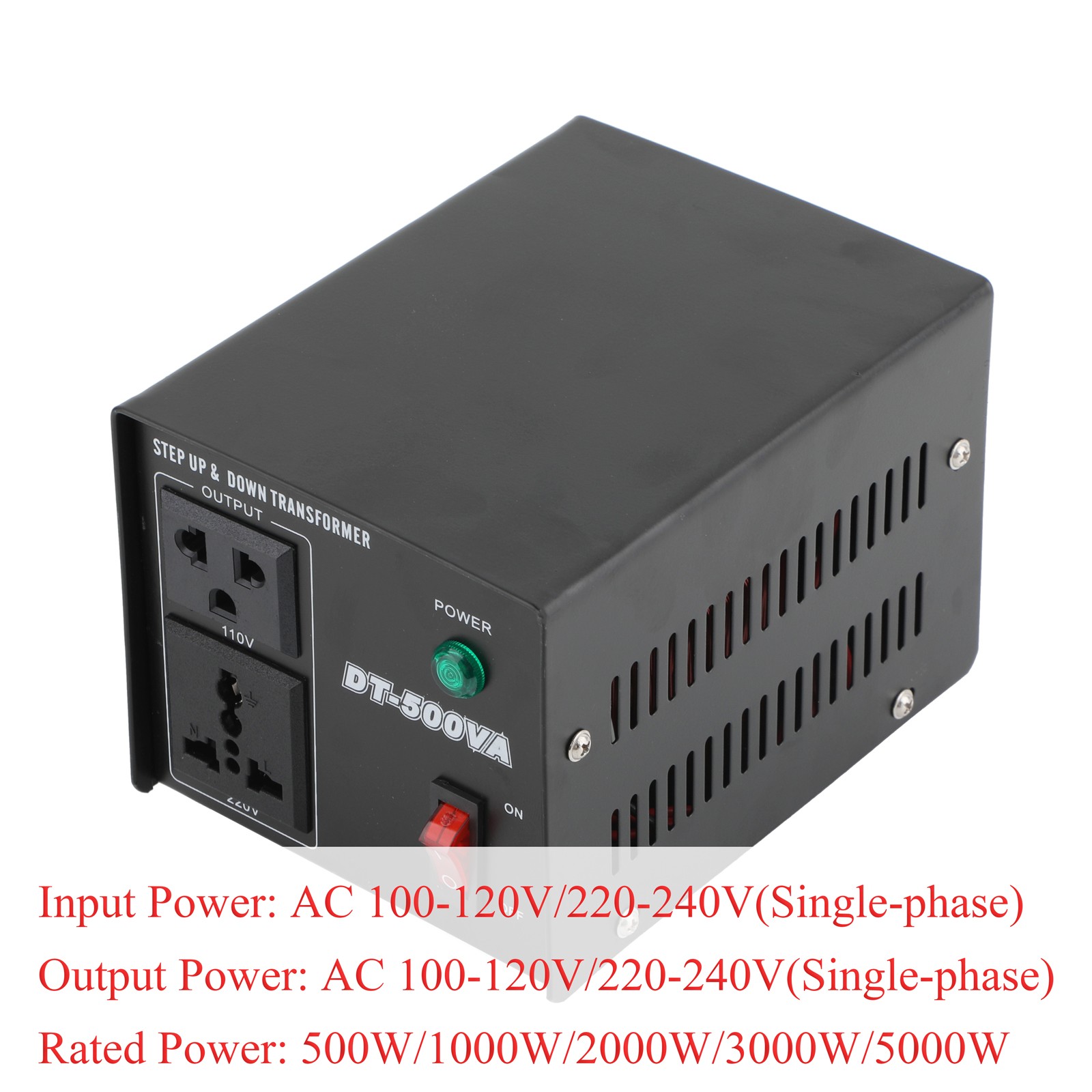 Voltage Transformer AC 110V to 220V OR AC 220V to 110V Step Up & Step Down 500W