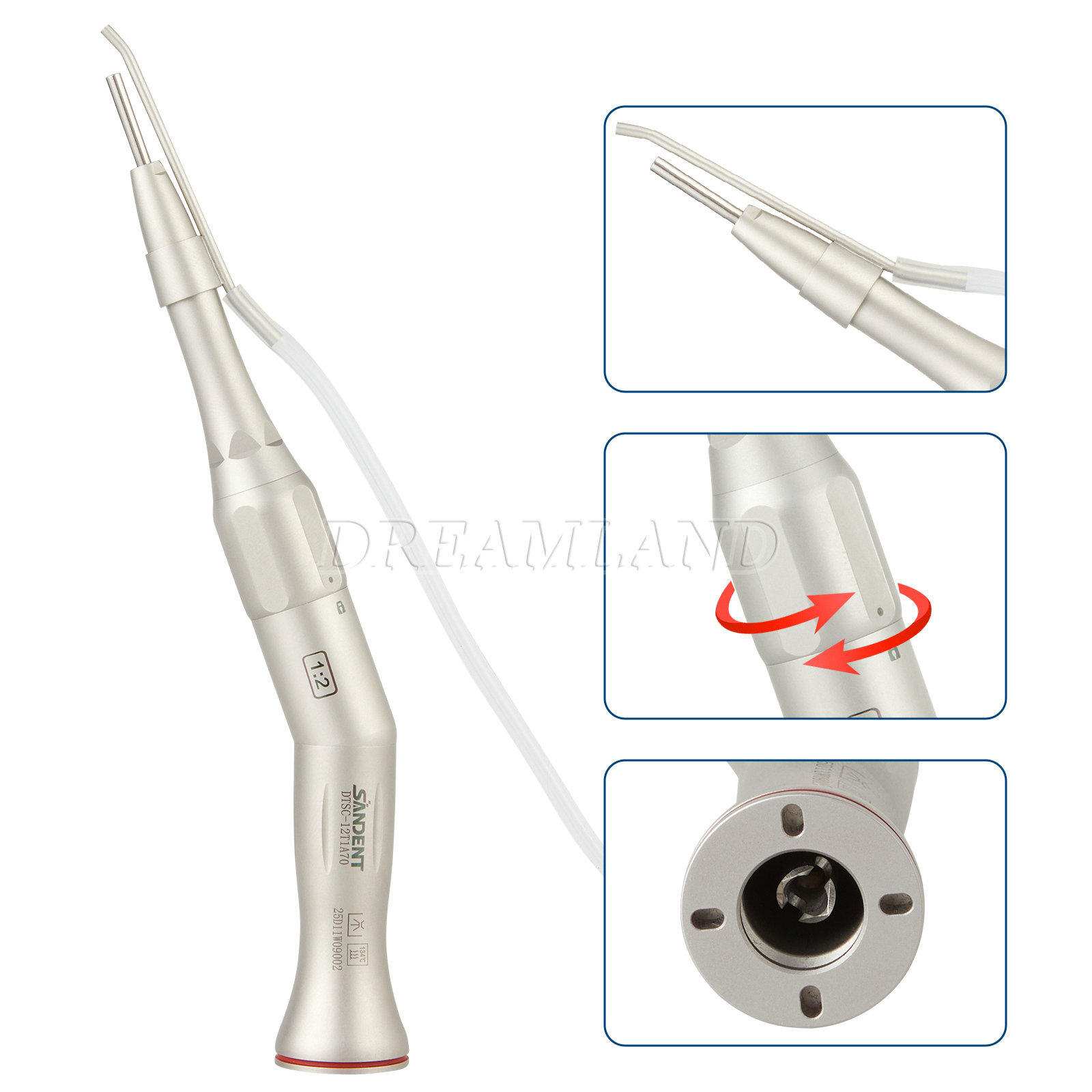 Dental 1:2 Surgical Osteotomy Low Speed Handpiece 20º Contra Angle for NSK/KAVO